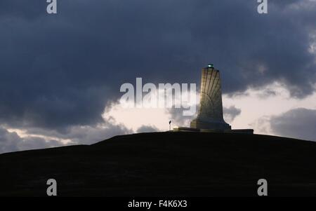 Memorial Tower au Wright Brothers National Memorial de Kill Devil Hills, Caroline du Nord. Banque D'Images