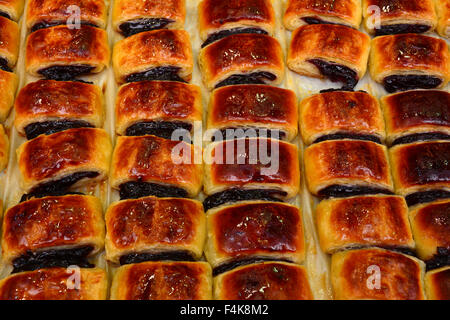 Pâtisseries sucrées à Jérusalem, Israël Banque D'Images