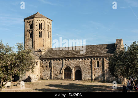 Collégiale de Sant Pere, Ponts. XII siècle. Banque D'Images