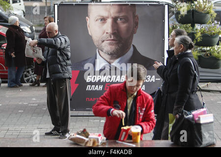 Kiev, Ukraine. 19 Oct, 2015. La campagne électorale des élections du conseil local en Ukraine 2015 : Crédit Nazar Furyk/ZUMA/Alamy Fil Live News Banque D'Images