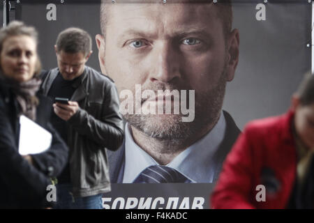 Kiev, Ukraine. 19 Oct, 2015. La campagne électorale des élections du conseil local en Ukraine 2015 : Crédit Nazar Furyk/ZUMA/Alamy Fil Live News Banque D'Images