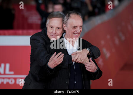Rome, Italie. 19 Oct, 2015. William Friedkin & Dario ARGENTO Tapis Rouge du 10e Festival du Film de Rome à l'Auditorium Parco della Musica, le 19 octobre 2015 à Rome, Italie. Photo : Dario Argento, William Friedkin. Credit : Massimo Valicchia/Alamy Live News Banque D'Images