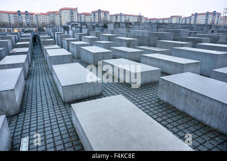 HOLOCAUST MEMORIAL, Berlin, Allemagne. Banque D'Images