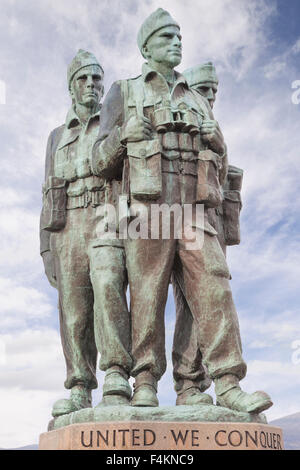 Mémorial Commando, Spean Bridge, Inverness-shire, Highland, Ecosse, Royaume-Uni Banque D'Images