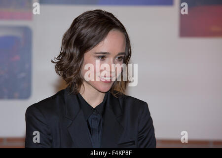 Rome, Italie. 18 Oct, 2015. Un événement de tapis rouge pour le film 'Freeheld" à l'actrice Ellen Page lors de la 10ème édition de "fête du cinéma" à Rome. © Davide Fracassi/Pacific Press/Alamy Live News Banque D'Images