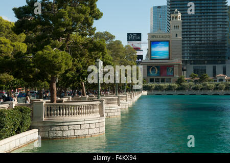 Lac Bellagio, Las Vegas, Nevada, USA Banque D'Images