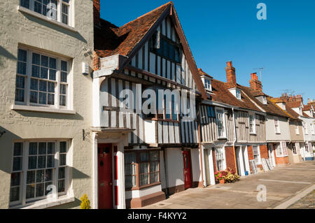 Rue de l'abbaye est décrite dans "Pevsner joyau Faversham' et est l'une des plus belles rues médiévales. Banque D'Images
