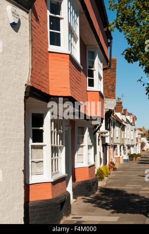 Rue de l'abbaye est décrite dans "Pevsner joyau Faversham' et est l'une des plus belles rues médiévales. Banque D'Images