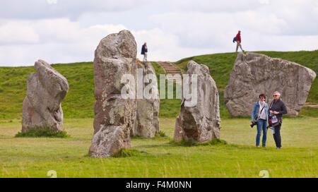 Pierres d'Avebury, Avebury, dans le Wiltshire. UK Banque D'Images