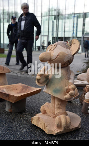 Brno, République tchèque. 20 Oct, 2015. Salon Professionnel International des Wood-Tec commence à Brno, en République tchèque, le 20 octobre 2015. © Vaclav Salek/CTK Photo/Alamy Live News Banque D'Images