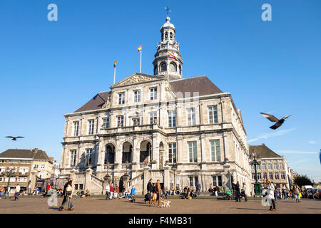 L'hôtel de ville, hôtel de ville, hôtel de ville, à la place du marché, Maastricht, Limbourg, Pays-Bas. Banque D'Images