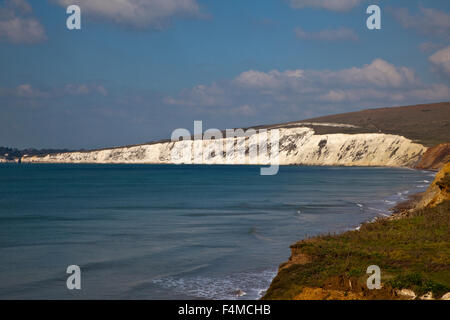 Freshwater Bay, île de Wight, Hampshire, Angleterre Banque D'Images