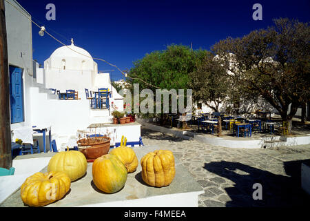 Grèce, Îles Cyclades, Folegandros, Chora Banque D'Images