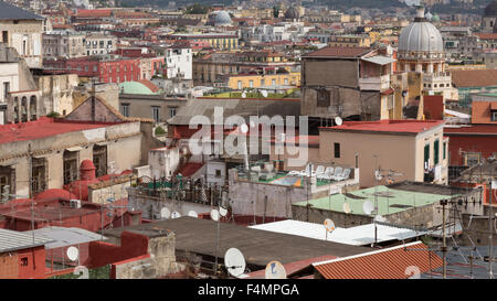 NAPLES (Italie) - Ville de Corso Vittorio Emanuele Banque D'Images