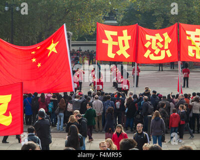 Londres, Royaume-Uni. 20 Oct, 2015. Le président Xi Jinping visite d'Etat en Grande-Bretagne, Londres, UK Crédit : nick moore/Alamy live news Banque D'Images