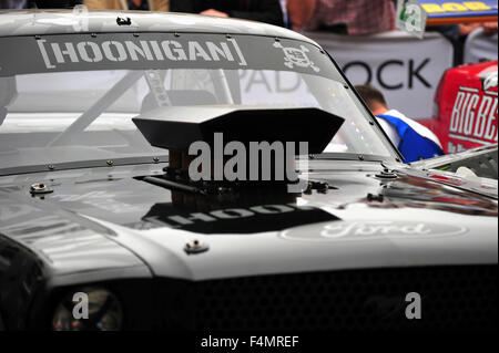 Ken Block's Ford Mustang Hoonicorn au Goodwood Festival of Speed au Royaume-Uni. Banque D'Images