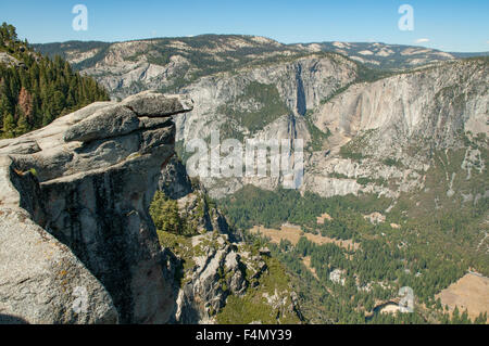 Vue depuis Glacier Point, Yosemite NP, California, USA Banque D'Images