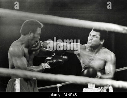 Match de boxe entre Muhammad Ali et George Foreman Banque D'Images