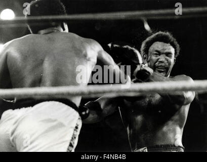 Match de boxe entre Muhammad Ali et George Foreman 3 Banque D'Images