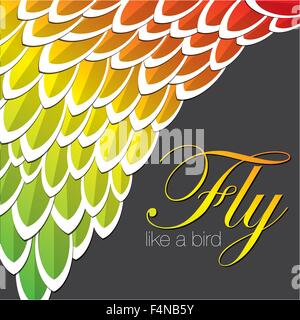 Résumé Contexte en plumes en format vectoriel. Illustration de Vecteur