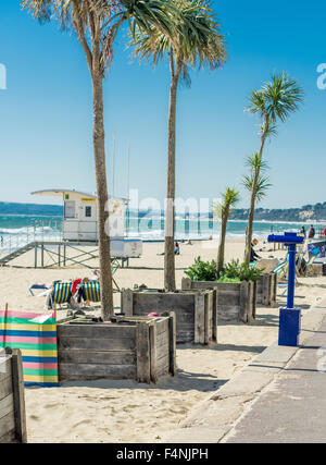 Vue de la plage de Bournemouth, Dorset, UK. Prise le 30 septembre 2015. Banque D'Images