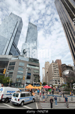 Columbus Circle, New York City USA Banque D'Images