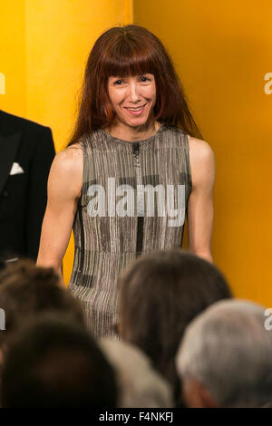 Tokyo, Japon. 21 Oct, 2015. Gagnant du prix ballerine française Sylvie Guillem assiste à la cérémonie de remise du 27e prix Praemium Imperiale le 21 octobre 2015, Tokyo, Japon. Le prix Praemium Imperiale sont un prix des arts global décerné chaque année depuis 1989 par la Japan Art Association dans cinq disciplines (peinture, sculpture, architecture, musique et théâtre/film). Credit : Rodrigo Reyes Marin/AFLO/Alamy Live News Banque D'Images