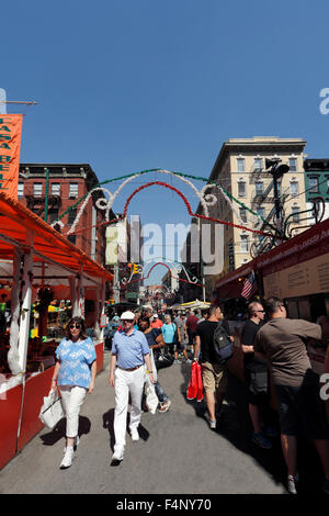 Fête de San Gennaro, Mulberry St. Little Italy Manhattan New York Banque D'Images