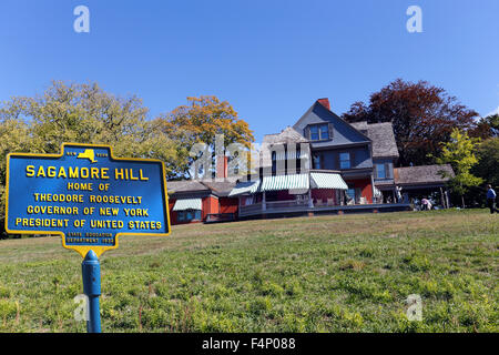 Sagamore Hill accueil du site historique du Président Theodore Roosevelt Oyster Bay Long Island New York Banque D'Images