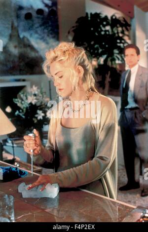 Sharon Stone / Basic Instinct 1992 réalisé par Paul Verhoeven Banque D'Images