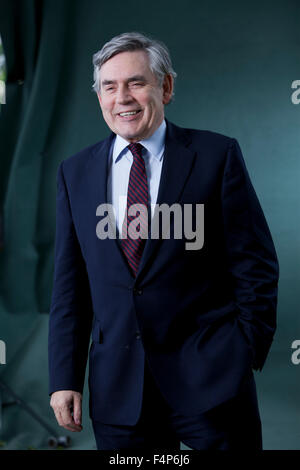 Gordon Brown, ancien Premier Ministre, chef du Parti du Travail, MP et maintenant auteur, à l'Edinburgh International Book Festival 2015. Édimbourg. 30 août 2015 Banque D'Images