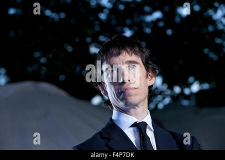 Rory Stewart, universitaire, auteur et homme politique conservateur, à l'Edinburgh International Book Festival 2015. Banque D'Images