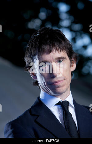 Rory Stewart, universitaire, auteur et homme politique conservateur, à l'Edinburgh International Book Festival 2015. Banque D'Images