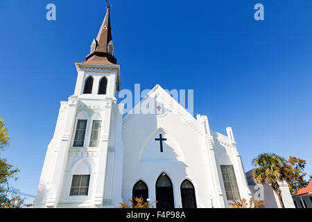 Emanuel mère historique de l'Église épiscopale méthodiste africaine, 21 octobre 2015 à Charleston, Caroline du Sud. L'église était l'emplacement de la prise de masse qui a tué neuf-personnes en juin 2015. Banque D'Images