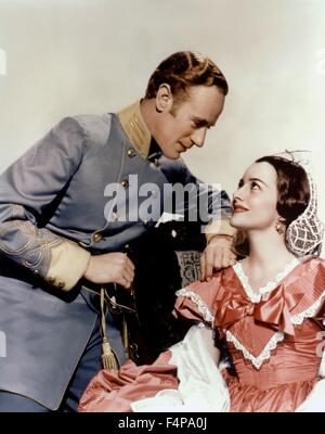 Leslie Howard, Olivia De Havilland / Autant en emporte le vent 1939 réalisé par Victor Fleming Banque D'Images
