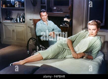 James Stewart, Grace Kelly / Fenêtre Arrière 1954 réalisé par Alfred Hitchcock Banque D'Images