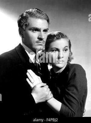Joan Fontaine, Laurence Olivier / Rebecca 1940 réalisé par Alfred Hitchcock Banque D'Images