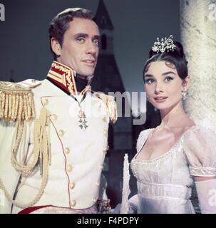 Mel Ferrer, Audrey Hepburn / Guerre et paix réalisé par King Vidor 1956 Banque D'Images