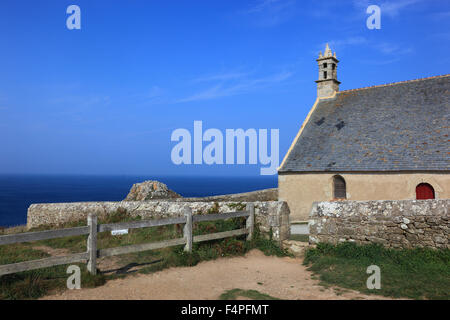 France, Bretagne, sur le Cap Sizun, chapelle Saint-They à Pointe du Van Banque D'Images