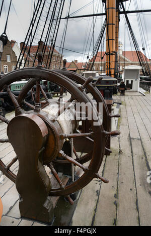 HMS Trincomalee fait maintenant partie du Musée National de la Marine royale de la famille. Banque D'Images