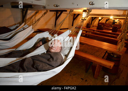 HMS Trincomalee fait maintenant partie du Musée National de la Marine royale de la famille. Banque D'Images