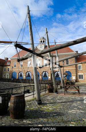 HMS Trincomalee fait maintenant partie du Musée National de la Marine royale de la famille. Banque D'Images