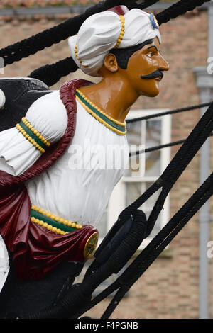 HMS Trincomalee fait maintenant partie du Musée National de la Marine royale de la famille. Banque D'Images