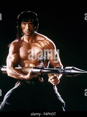 Sylvester Stallone / Rambo : First Blood Part II / 1985 réalisé par George P. Cosmatos Banque D'Images