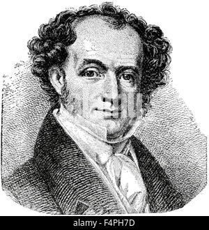 Martin Van Buren (1782-1862), 8e président des États-Unis, gravure, 1889 Banque D'Images