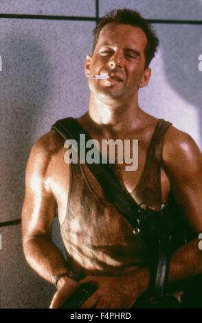 Bruce Willis / Die Hard / 1988 réalisé par John McTiernan [20e siècle] Banque D'Images