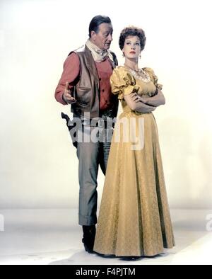John Wayne et Maureen O'Hara / McLINTOCK ! / 1963 adresse byAndrew C. McLaglen [United Artists] Banque D'Images