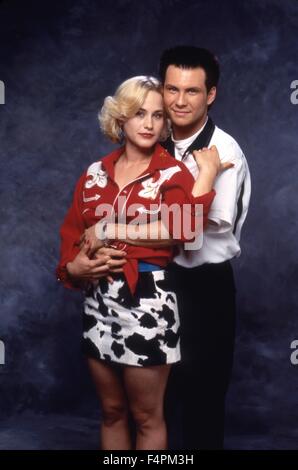 Patricia Arquette et Christian Slater / Breakaway / 1993 réalisé par Tony Scott [Photos] Warner Bros. Banque D'Images