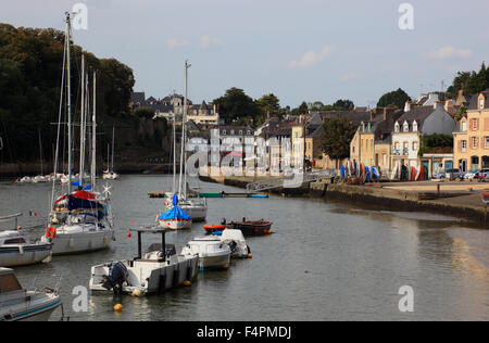 France, Bretagne, Auray, Vieille Ville au port, Waterfront Banque D'Images