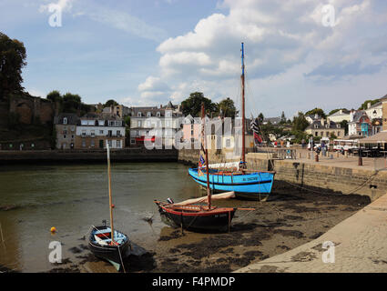 France, Bretagne, Auray, Vieille Ville au port, Waterfront Banque D'Images